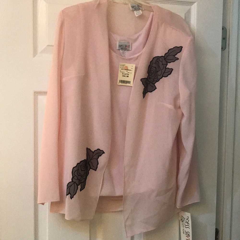 Dressy top with matching bottoms